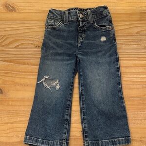 Cat & Jack Dark Blue Kids Jeans with Distressed Detail